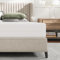 Novilla Matelas 140x190 cm, 14cm, Matelas en Mousse en Fibre de Bambou Déhoussable, 7 Zones, Deux Faces Utilisable