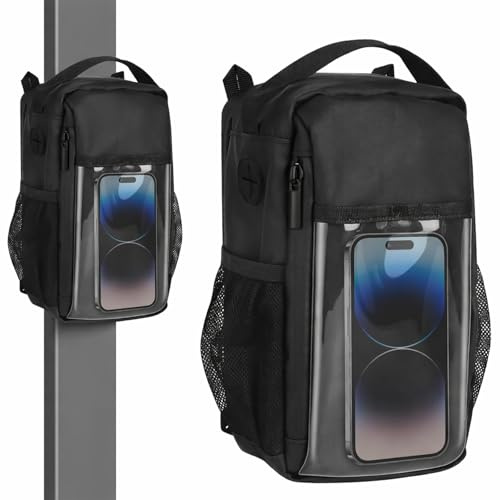 Orablooiva Borsa Da Ginnastica Magnetica Con Finestra Trasparente Per Cellulare, Portabottiglie Resistente Magnetico E Borsa Da Allenamento A Mani Libere, Fissaggio Sicur