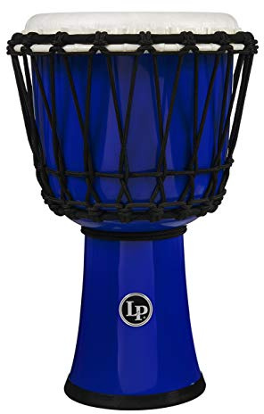 LP Latin Percussion Djembe World 7 Cuerda Afinada Círculo Azul LP1607BL