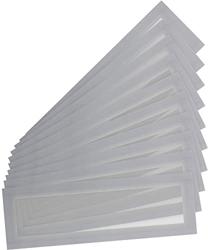 Tarifold Es 195209 - Pack mit 10 magnetischen Bilderrahmen, A5/A4, für Etiketten (H 55 x L 210 mm), Magnet PRO für magnetische Whiteboards, Farbe Silbergrau