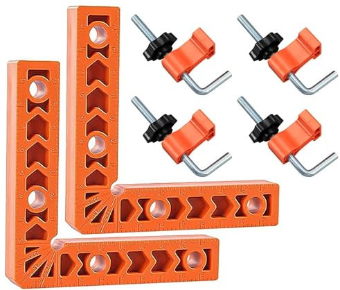 Abrazadera de ángulo de 90 grados, ángulo de 90 grados, tensor de ángulo, tensor de ángulo de 90 grados, 2 unidades de ángulo de posicionamiento de 90 grados, dispositivo de cuña en ángulo recto,