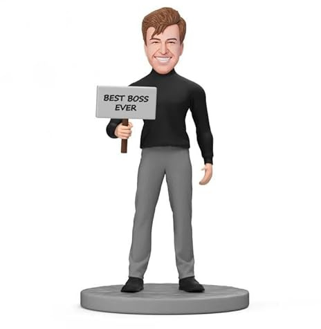 Boss Custom Bbobbleheads - Figura de Bobble totalmente personalizada, regalos personalizados para jefe, cumpleaños, oficina, compañero de trabajo (una persona) de 6 a 9 pulgadas (jefe 3)