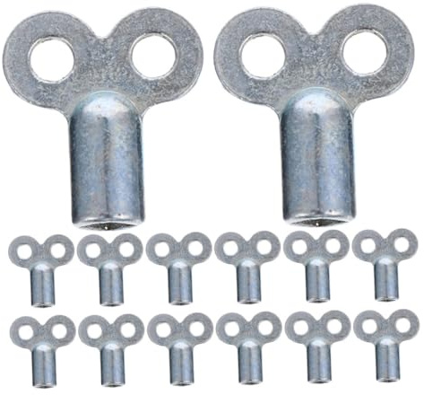 Mikinona 20pcs Square Socket Radiator Valve Keys for Air Release and Plumbing Maintenance Bleed Key for Efficient Radiator Heating System Use