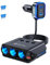 SONRU 7 in 1 Caricatore per Auto, [Doppia PD & QC 3.0]180W Ricarica Rapida Accendisigari USB, 12V/24V Caricatore Auto USB C con Voltmetro Compatibile con iPhone 16 15 14 13 Pro Max, Samsung, Dash Cam