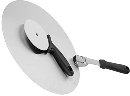 BEBEMOKO Espátula De Pizza Con Rueda Cortadora Pala Plegable Ideal Para Hornear