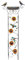 Mangeoire pour oiseaux - Bol de bain pour oiseaux avec rapides de jardin en plein air - Mangeoire pour oiseaux et grille pour plantes grimpantes - Bassin résistant à la rouille - Station pour oiseaux