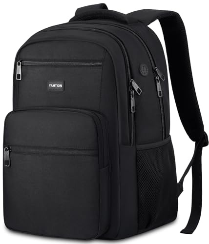 YAMTION Sac à Dos Ordinateur Portable 15.6 Pouces, Sac à Dos Homme, Sac à Dos PC Portable pour Loisir, Scolaire, Affaire