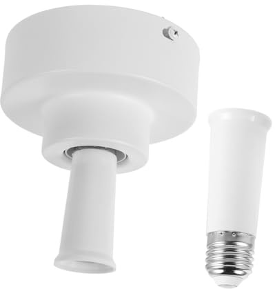 Tofficu Adattatore per Lampadina LED con Base E26/e27 in Metallo Resistente, Installazione Facile per Ventilatore da Soffitto, per Ufficio e Soggiorno Moderno