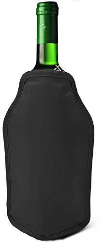 Joejis Wine Bottle Cooler Freezer Sleeve 1 pezzo Nero - Perfetto per Raffreddare Bottiglie di Vino Prosecco Champagne - Ideale per Cene Feste Picnic Festival