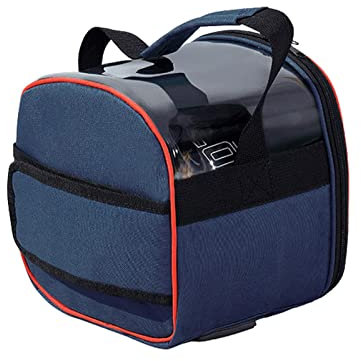 Bowlingtasche für Bowlingbälle, dick gepolstertes Fach, -Halter mit großem Platz, schützende Stoff-Bowlingtasche für , Handschuhe und Handtuchzubehör (blau)