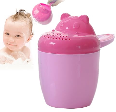 Gobelet à Vaisselle pour bébé pour Le Bain, Bec verseur, Pot de Bain de Dessin animé incassable pour shampooing, Douche, , Lavage des Cheveux, Temps de Bain