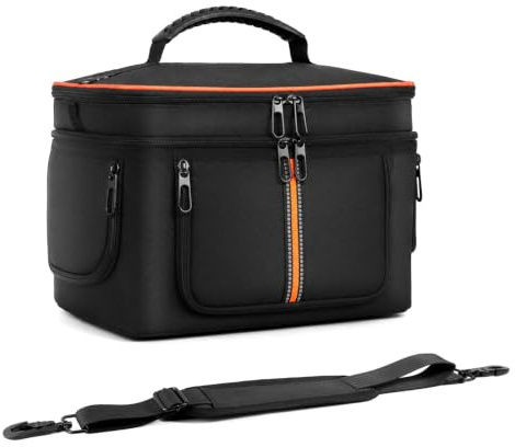 Förvaringsväska för Jackery Explorer 500 V2 bärbar kraftstation, Svart, Stor kapacitet