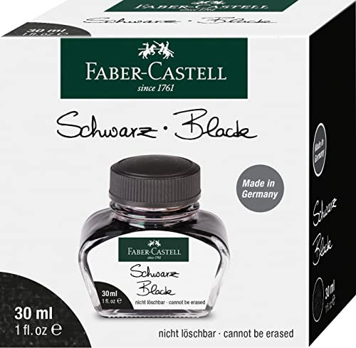 Faber-Castell 149854 - Tintenglas, 30 ml, schwarz