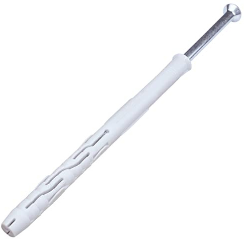 AERZETIX - C57475 - Set di 10 tasselli in plastica Ø10x140mm + 10 viti Ø7x145mm a testa fresata in acciaio - per costruzione lavori in muratura