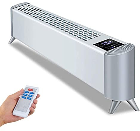 Samnuerly Calentadores para el hogar de bajo Consumo con Temporizador y termostato,Calentador convector de 2 Kw,Calefactor eléctrico para rodapié,Independiente o montado en la Pared: el Aspecto de di