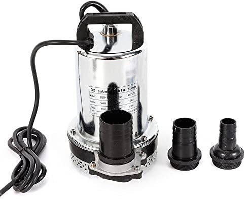 Tauchpumpe,DC 12V 6000 l/h Wasserpumpe Pumpe Schmutzwassertauchpumpe ideal für Gartenbewässerung Wasserbett oder Pool,Maximaler Durchfluss 6000L/H