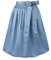 Stockerpoint Corinna Damen Midi Dirndlschürze, hellblau, 52-56