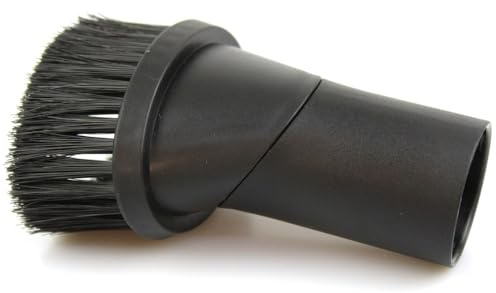 Premium dammsugare möbelborste, möbelmunstycke lämplig för alla dammsugare med 32 mm anslutning | med vridhuvud/vridled | Diameter: 32mm | Färg: Svart | Dammsugarmunstycke - tillbehör