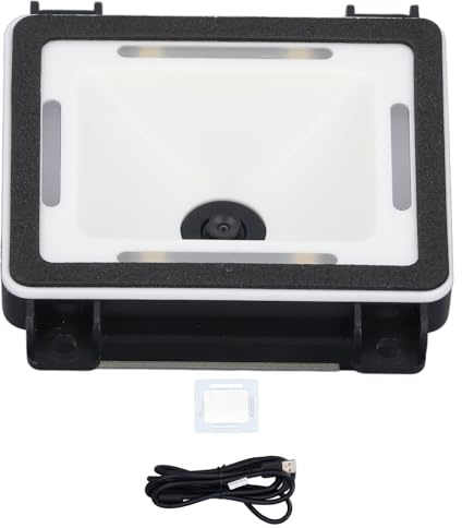 2D 1D QR Barcode-Scanner, Eingebettetes QR-Code-Scanmodul mit Automatischer Erkennung und Einstellbarer Lichtquelle, USB-Barcode-Lesegerät für Schnelles Identifikationsmodul für