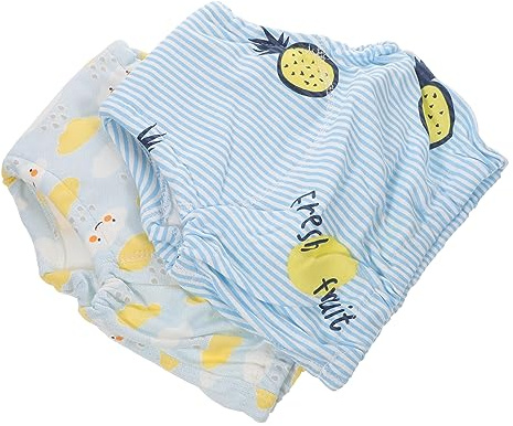 ifundom 2piezas Pantalones De Entrenamiento Para Bebés Reutilizables y Transpirables Diseño Material Lavable Para Bebés De Asortidos y