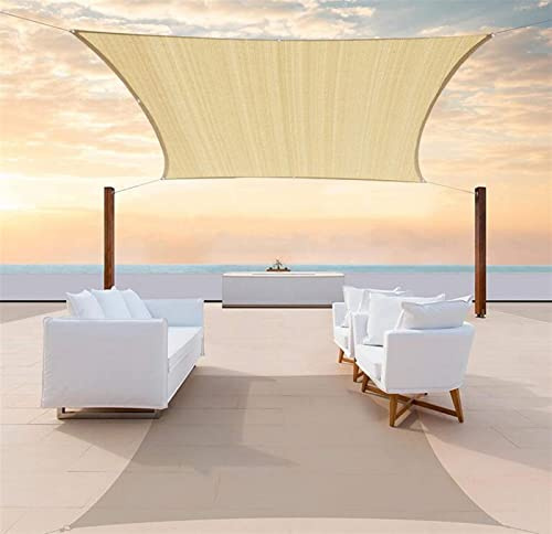 Adpavlix Tenda a Vela Ombreggiante Rettangolo, Tenda Parasole Esterno Protezione Raggi UV HDPE frangivento frangivista Traspirante for Terrazza Campeggio Giardino Piscina(3x1m)
