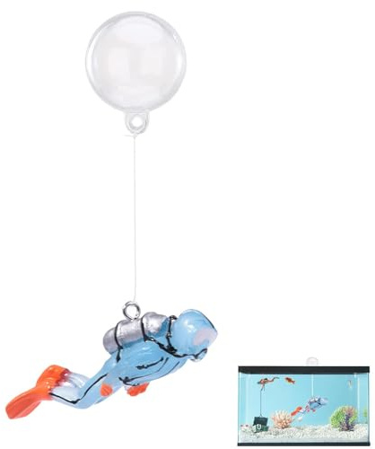DzpKrka Décorations flottantes pour aquarium - Boule flottante phosphorescente pour aquarium - Décoration d'aquarium - Petit plongeur miniature pour l'eau