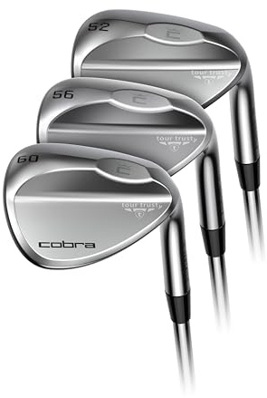 Cobra Tour Trusty Golf Wedge Set (3 Pack) - Includes 52/56/60 Degree Wedges