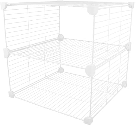 Kisangel Grille de séparation verticale pour congélateur refrigerateur congelateur etagere rangement congelateur armoire séparateur pour réfrigérateur etagere support placard White