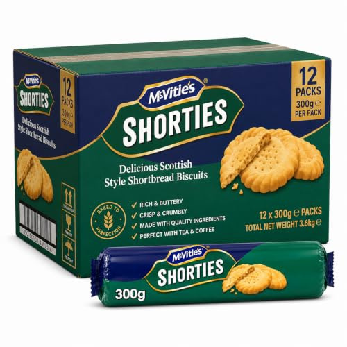 McVities Shorties Biscuits, Pack of 12 x 300g