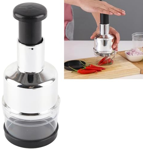 Zwiebelhacker, Silberner manueller Lebensmittelhacker Harmloser Mehrzweck für die Küche