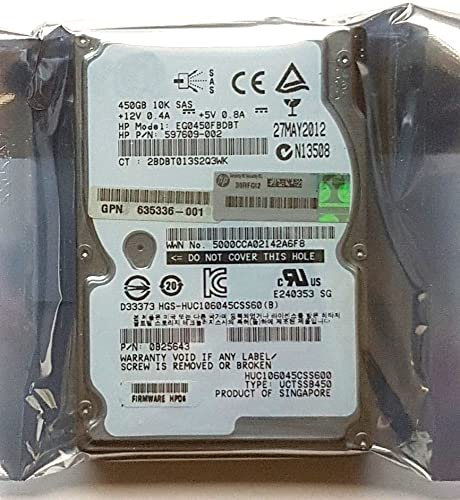 Disco rigido interno SAS EG0450FBDBT 10000rpm HDD 2.5