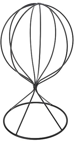 Moderno soporte de metal para sombreros de mesa, soporte de exhibición de pelucas, elegante estante para gorras y sombreros de bolos, organizador de almacenamiento