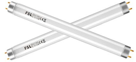 fraxinus FSL BL T8 F10W, 10W Tube Neon, UV Lampes de Rechange 33 cm, 13 Pouces Fluorescent Ampoule pour Tue Mouche Electrique/Anti Moustique/Insectes destructeur 20W. (2 pièces)