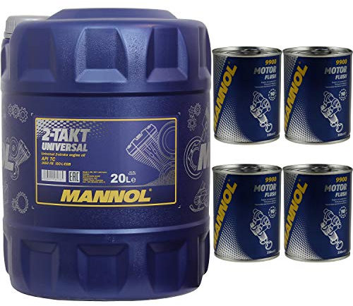 20L MANNOL 2-Takt Universal API TC Motorrad Öl Motorspülung Motor Flush