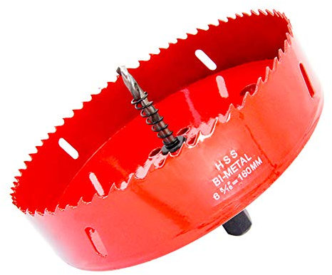 Corona 160mm,Sierra de corona de M42 HSS LAIWEI para taladrar agujeros en madera, cartón yeso, perfiles de aluminio, PVC y otros materiales