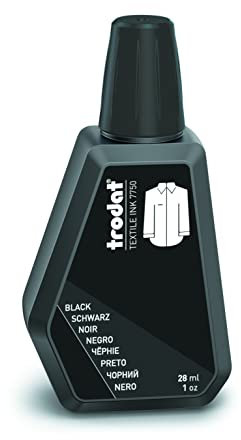 Trodat Textilfarbe 7750A schwarz zum Markieren von Kleidungsstücken - 28ml