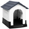 vidaXL Hundehütte Grau 57x68x66cm Polypropylen Hundehaus Hundehöhle Hundebett