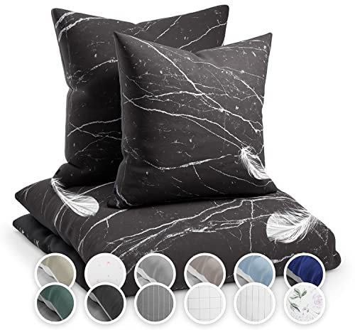 sleepwise Bettwäsche 155x200 Sommer Bettwäsche 3tlg - ÖKO-TEX, Traumhaft Weich, Atmungsaktiv, Bügelfrei & Knitterfrei, Bettbezug Set aus gebürsteter Mikrofaser mit 2X 80x80 cm Kissenbezüge