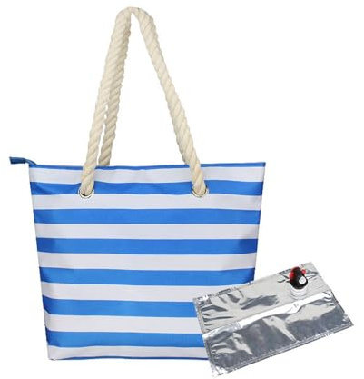 Vinshoppingväska, vinväska med dryckesdispenser, picknickväska med läckagesäkert och isolerat fack, läckagesäker picknickväska för strand, resor, picknick, camping