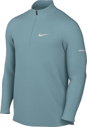 Nike Herren Dri-Fit Element Half Zip Langarmshirt, Denim Turquoise/Reflective Silver, M