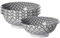 Ritzenhoff & Breker Takeo Leaves Servierschalen 6er Set, 12 cm, Schalen mit vollflächigem Dekor, Skandinavisches Design, Mix-&-Match-Geschirr, Porzellan, Weiß und Schwarz