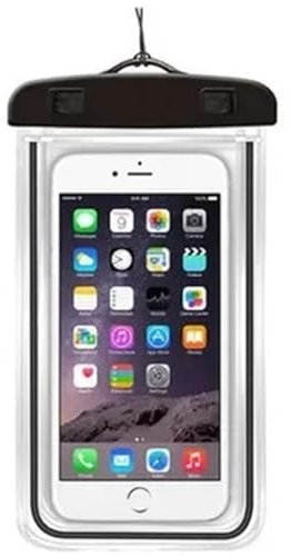 Dykväska Vattentätt telefonfodral Simning Vattentät väska Universal undervattensskyddspåse Waterproof Bag(Black)