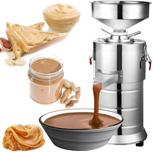 Molinillo eléctrico de mantequilla de nueces, 1100 W de alta potencia para maní y almendras, perfecto para uso doméstico y comercial