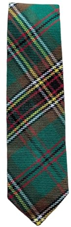 Kilts Boutique Cravatta tradizionale scozzese scozzese, motivo clan Murphy, plaid verde e marrone, lana acrilica