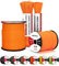 Brotree Paracord 550 4mm 15M 100% Nylon Seil Schnur Typ III mit 7 Stränge für Survival, Outdoor, Armbänder, Hundeleine - Bruchlast 250kg (Orange)