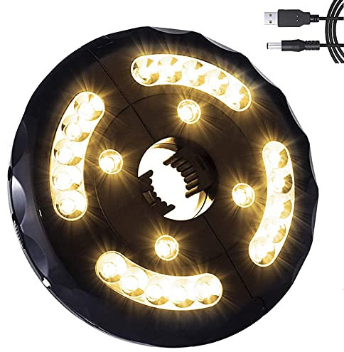 Patio Umbrella Light 24 LED Umbrella Light Outdoor Parasol Lights With 3 Level Dimming Umbrella Pole Light for Garden Patio Umbrella, Camping Tents or Outdoor BBQ Use