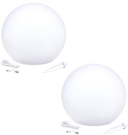 SOLSTY C30 - Juego de 2 bolas de luz solar (diámetro de 30 cm)