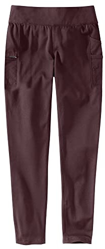 Carhartt Womens Force Fitted Lightweight Leggings, BlackBerry, Medium US