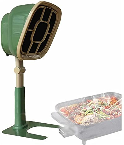3200 RPM Portable Cooker Hood,Desktop Range Hood, Height Angle Adjustment, Washable, for Home, Kitchen, Hot Pot, Gift for Friend (Color : Green)