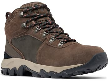 Columbia Mens Newton Ridge Plus II Suede Waterproof, Cordovan/Spice, 8.5